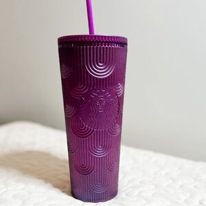 Starbucks Tumbler Purple Sparkle 24 oz